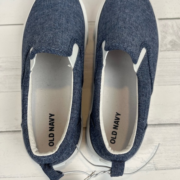 Canvas Slip-On Sneakers for Girls Blue Old Navy Size:5 - Picture 2 of 5